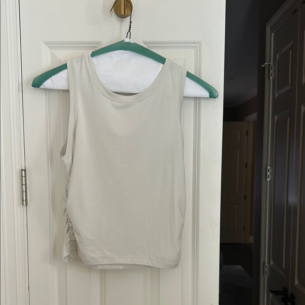 Sleeveless Cream Top